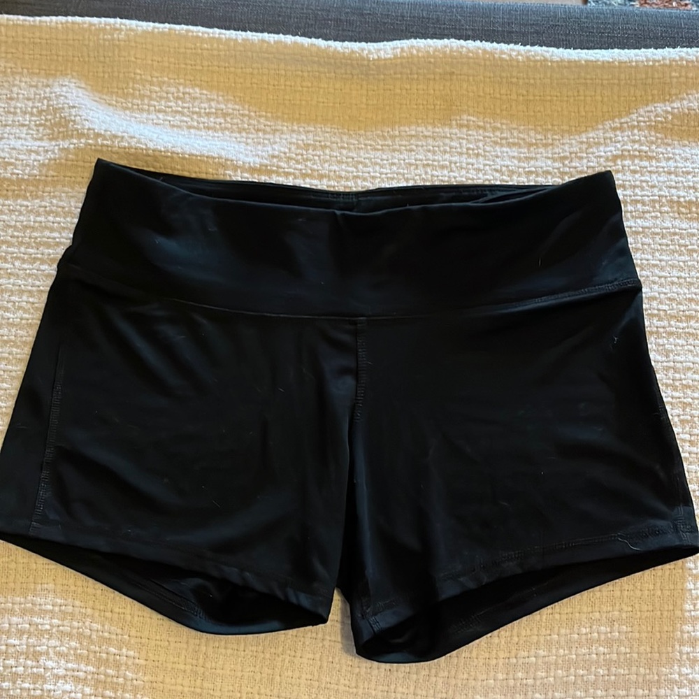 Champion Brand black yoga shorts. Size XL. Excellent used condition.